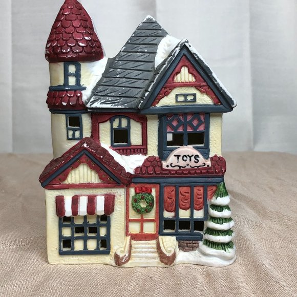 Toy Shop Store Christmas Holiday Village 1994 Collectible Detail - Picture 2 of 10